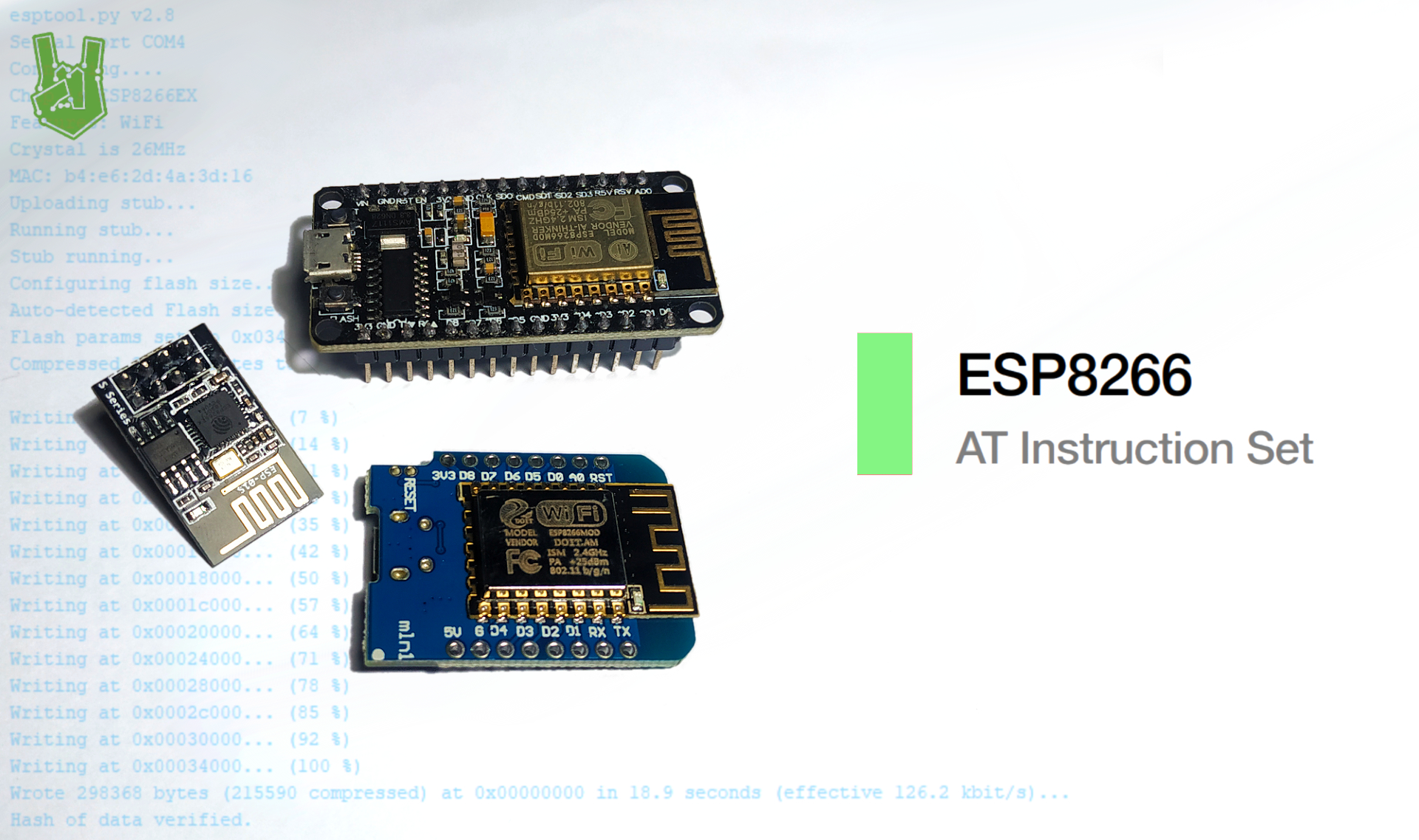 Using AT commands on the ESP8266 | LEARN @ CIRCUITROCKS