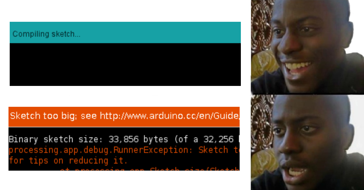 Sketch too big error when compiling files from the ArduCAM library  SPI  Cameras  Arducam Camera Support Forum