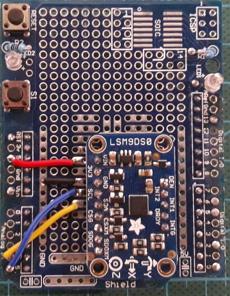 LSM9DS0 IMU as Impact Sensor: Arduino Tutorial