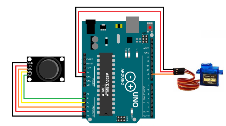 Joystick Controlled Servo for Arduino | Circuitrocks