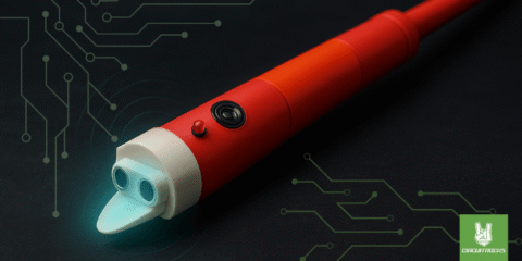 3D Smart Cane | Arduino Project Idea 3D Smart Cane na may ultrasonic sensor at LED alert — 3D-printed handle by Circuitrocks