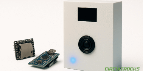 3D DIY Soundbox with Arduino Nano, OLED display, and MP3 module – automatic music player with timed on-screen lyrics.