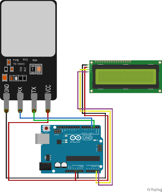 Fritzing Diagram — Breadboard