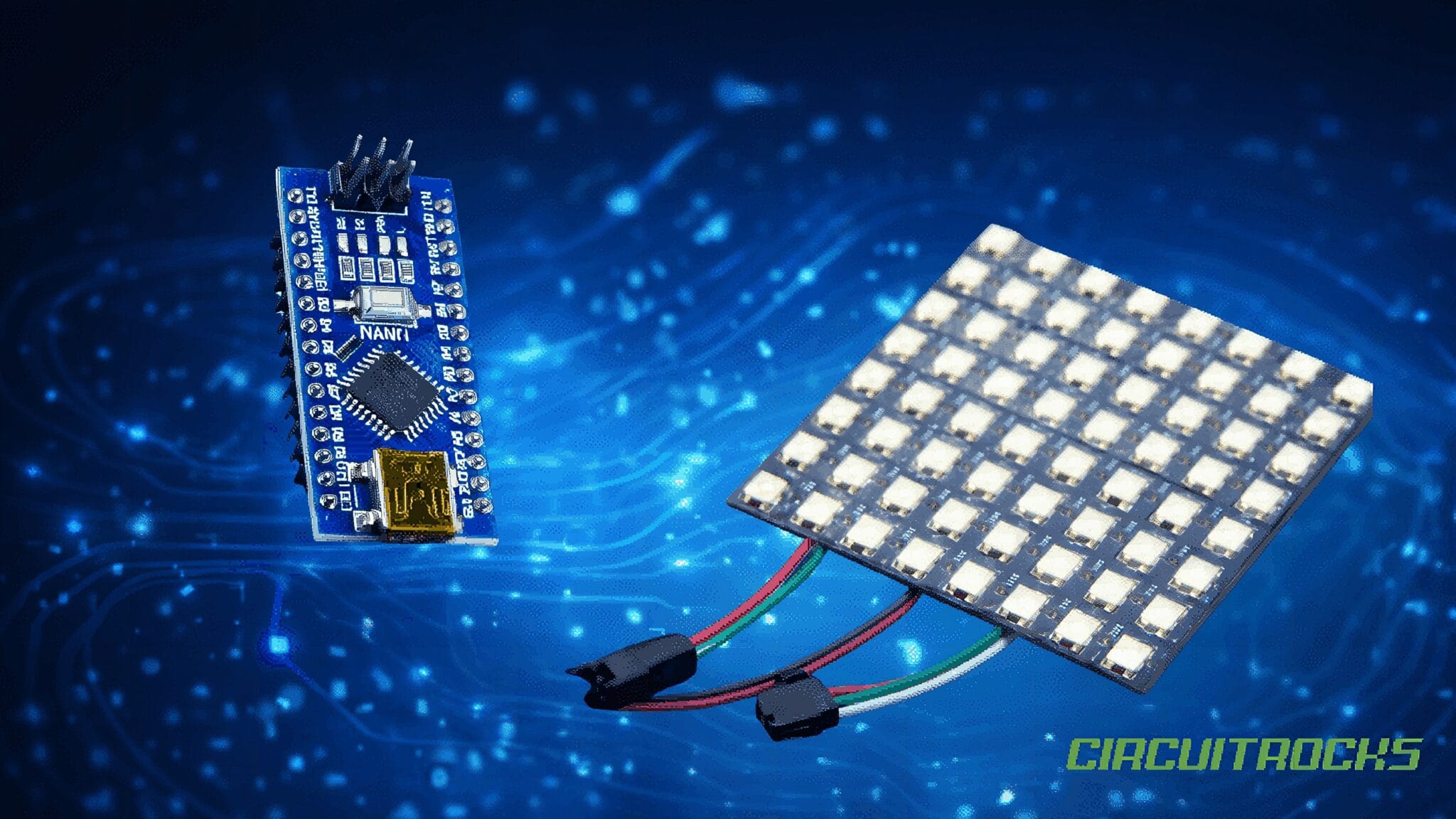 arduino led matrix | arduino tutorial Images High... Arduino 8x8 NeoPixel LED Matrix: Beginner Build Guide