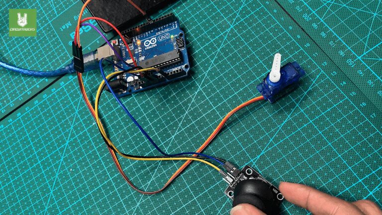 Controlling Servo Movement with a Joystick Using Arduino Uno