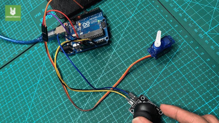 Controlling Servo Movement with a Joystick Using Arduino Uno