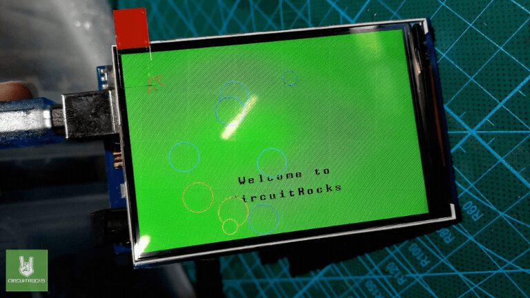 Arduino TFT Bubble Welcome Screen 3.5