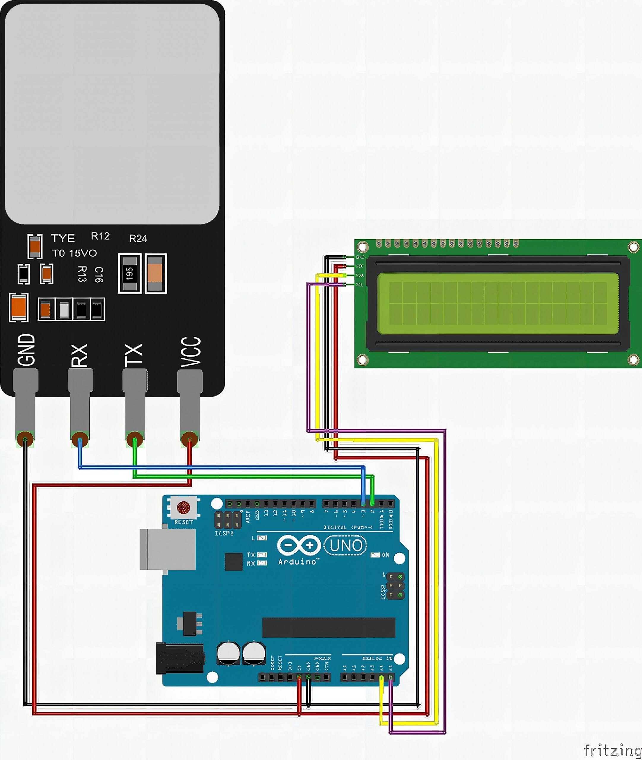 Fritzing Diagram — Breadboard