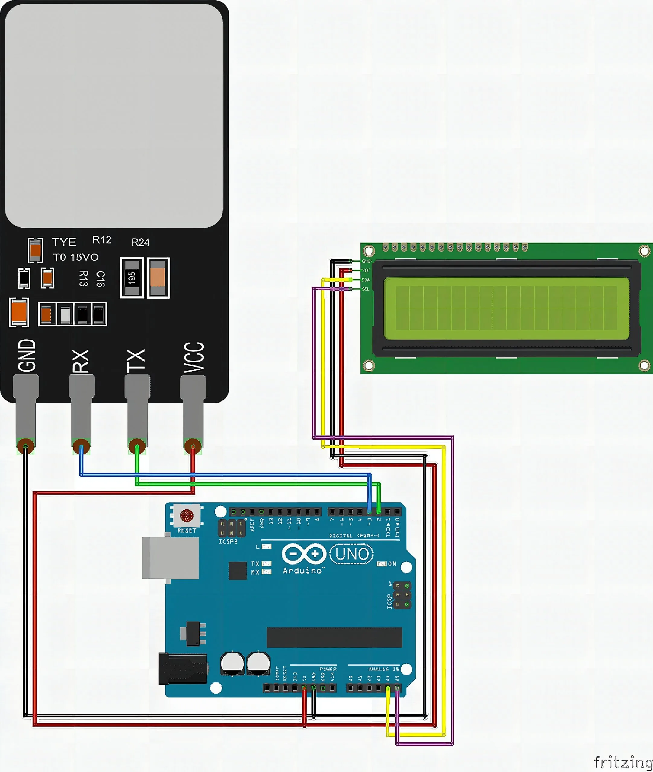 Fritzing Diagram — Breadboard