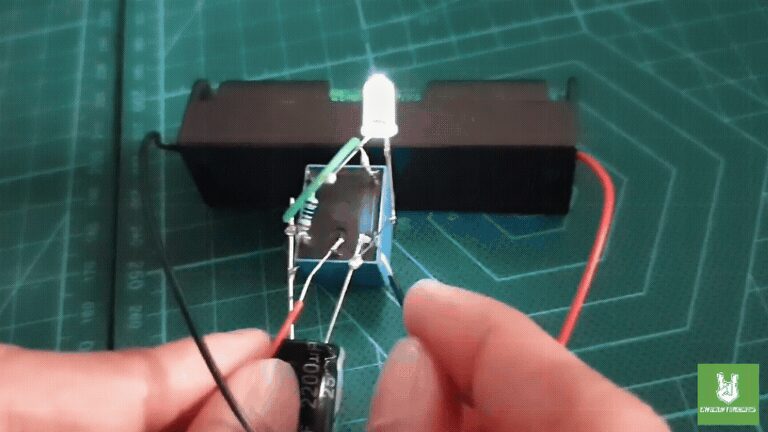 Single LED Relay Oscillator Circuit