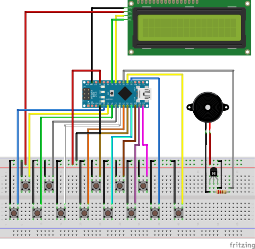 Fritzing Diagram — Breadboard