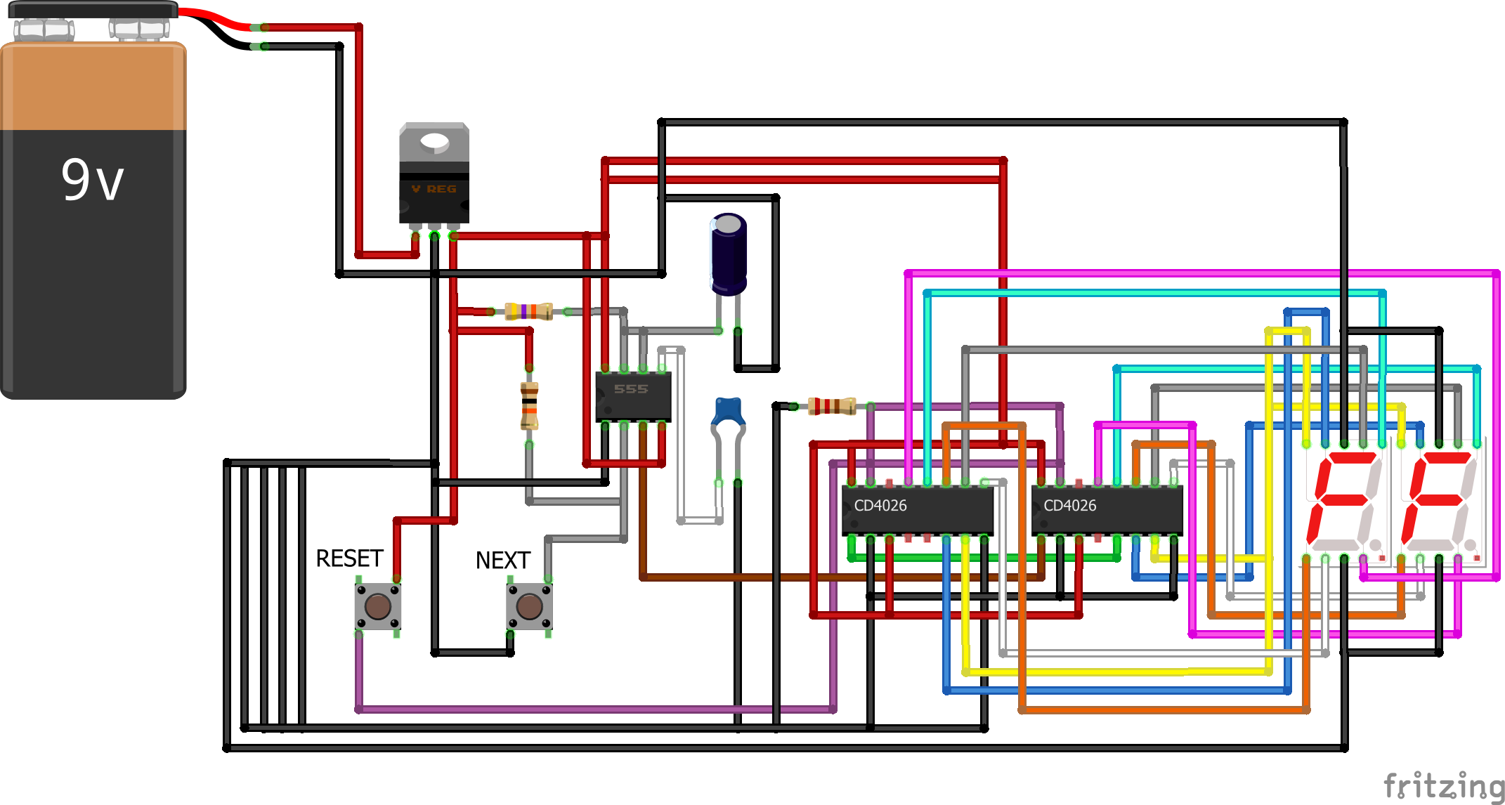 Fritzing Diagram — Breadboard